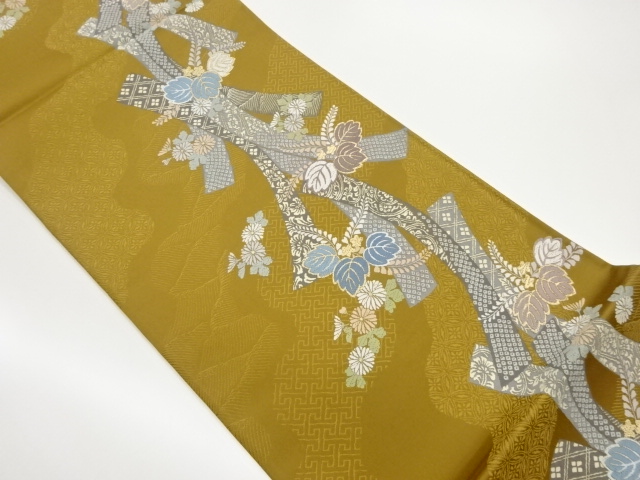 JAPANESE FUKURO OBI / WOVEN CLASSICAL PATTERN